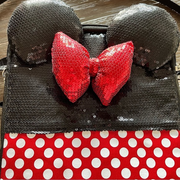 Disney Parks D-Tech Minnie Mouse Sequin Padded Tablet Carrying Crossbody Bag - Picture 4 of 5